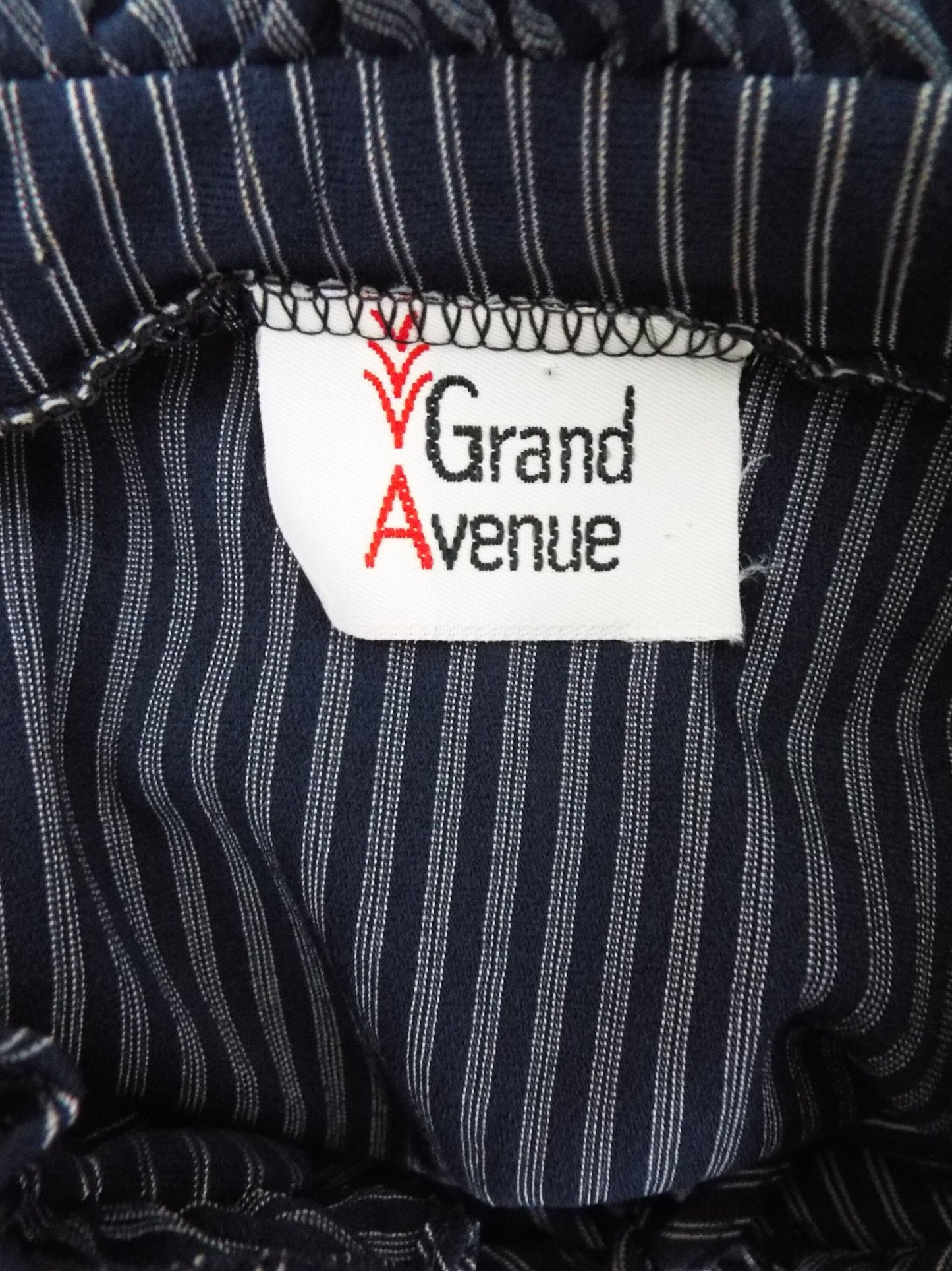 Vintage Short Sleeve Striped Dress by Grand Avenue