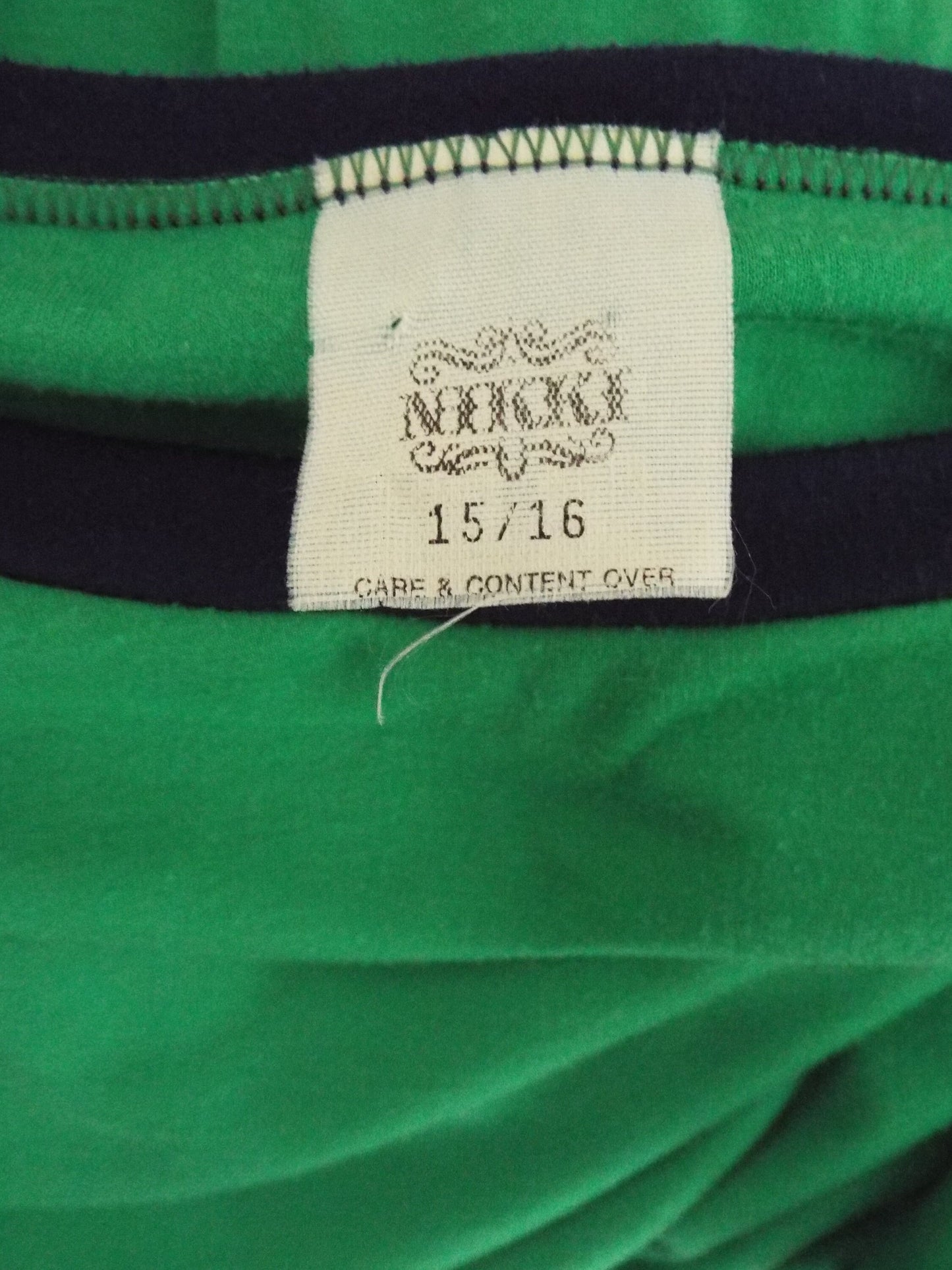 Vintage Short Sleeve Green Dress by Nikki