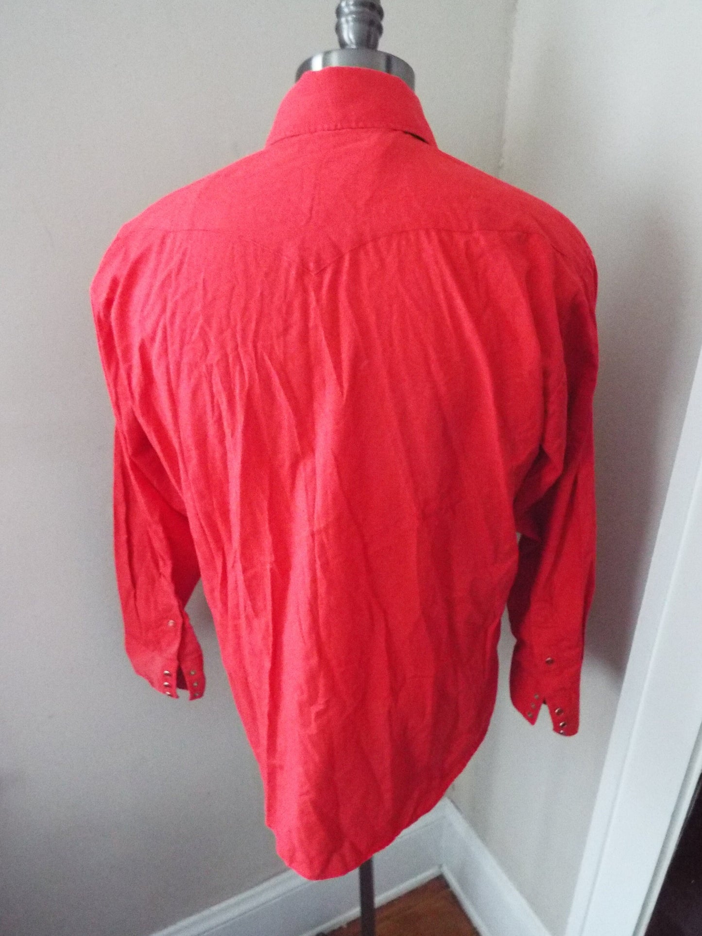 Vintage Long Sleeve Button Down Western Snap Shirt by Panhandle Slim