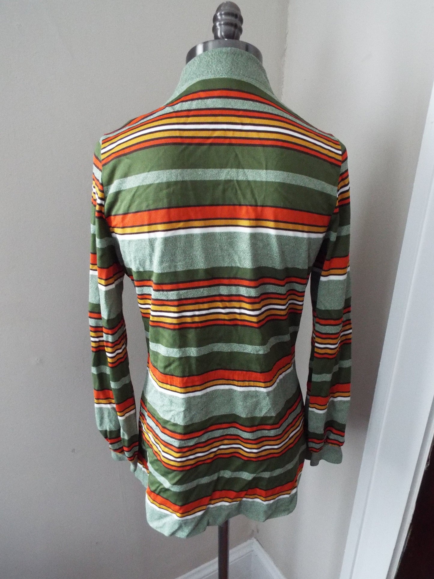 Vintage Long Sleeve Button Down Striped Blouse by Trissi