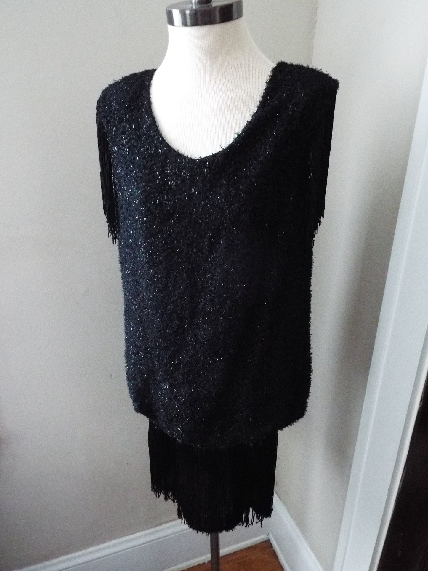 Vintage Sleeveless Black Dress by L.A Glo