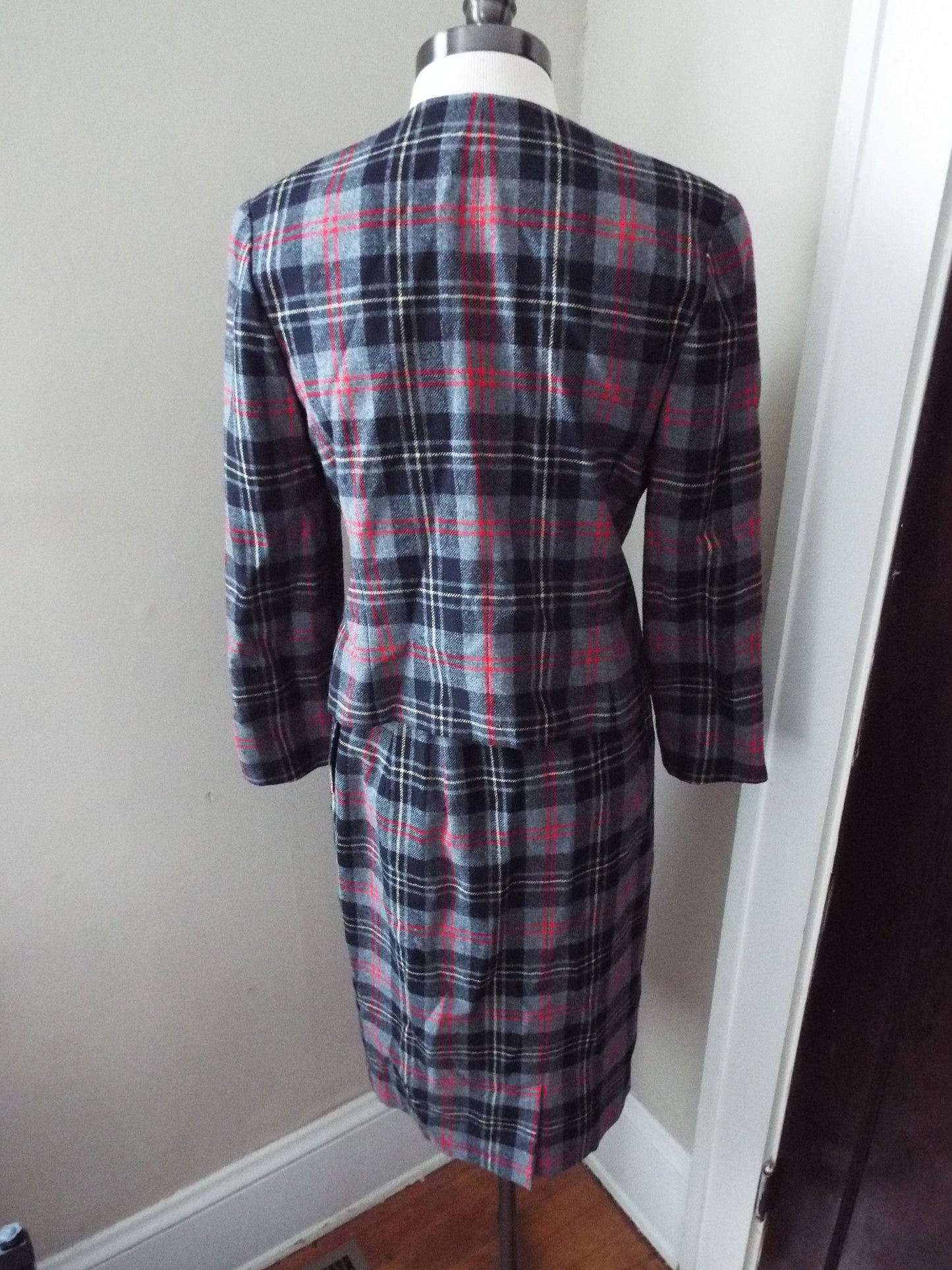 Vintage Wool Skirt and Blazer Set by Pendleton Petite