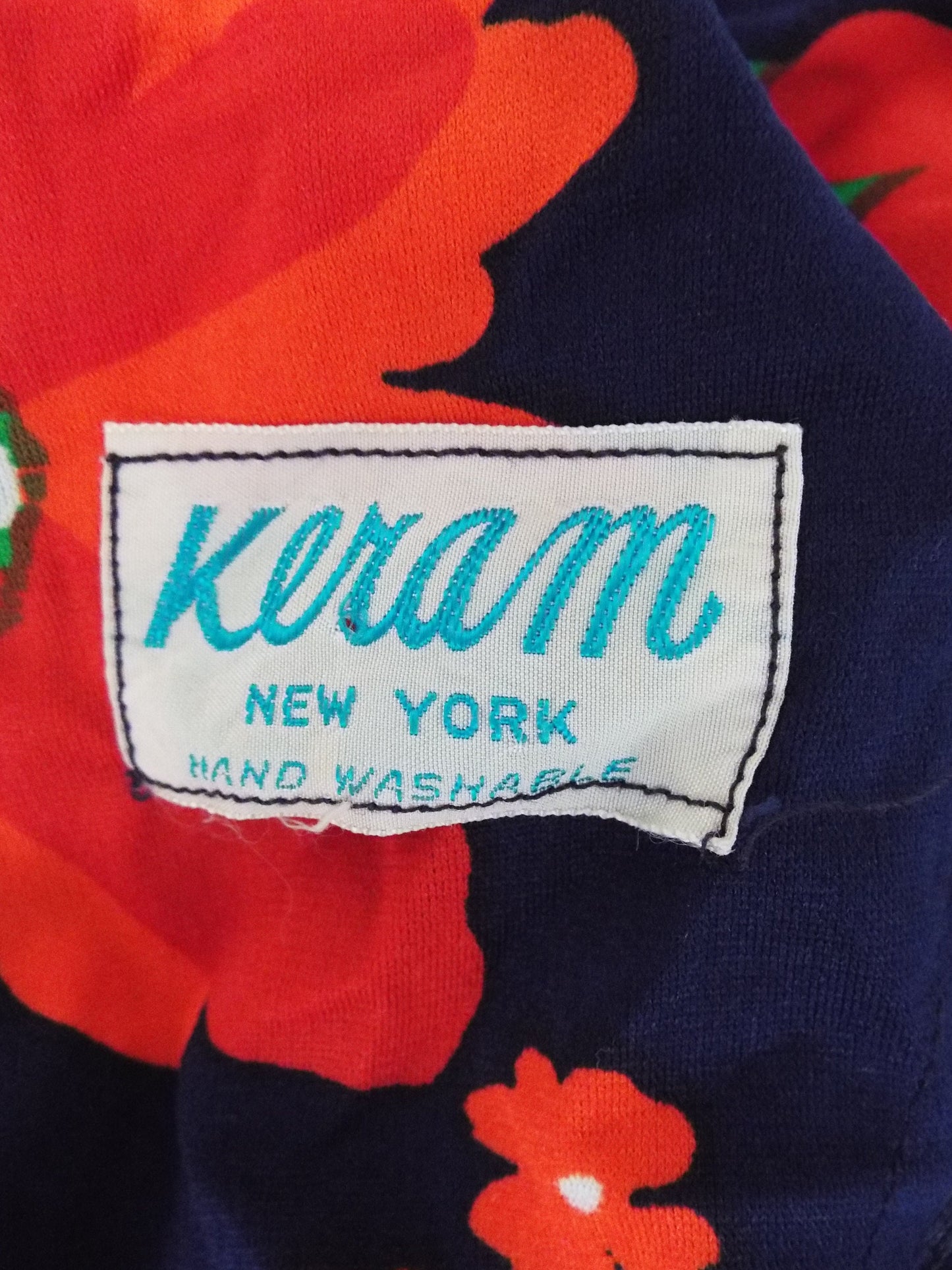 Vintage Long Sleeve Floral Print Maxi Dress by Keram