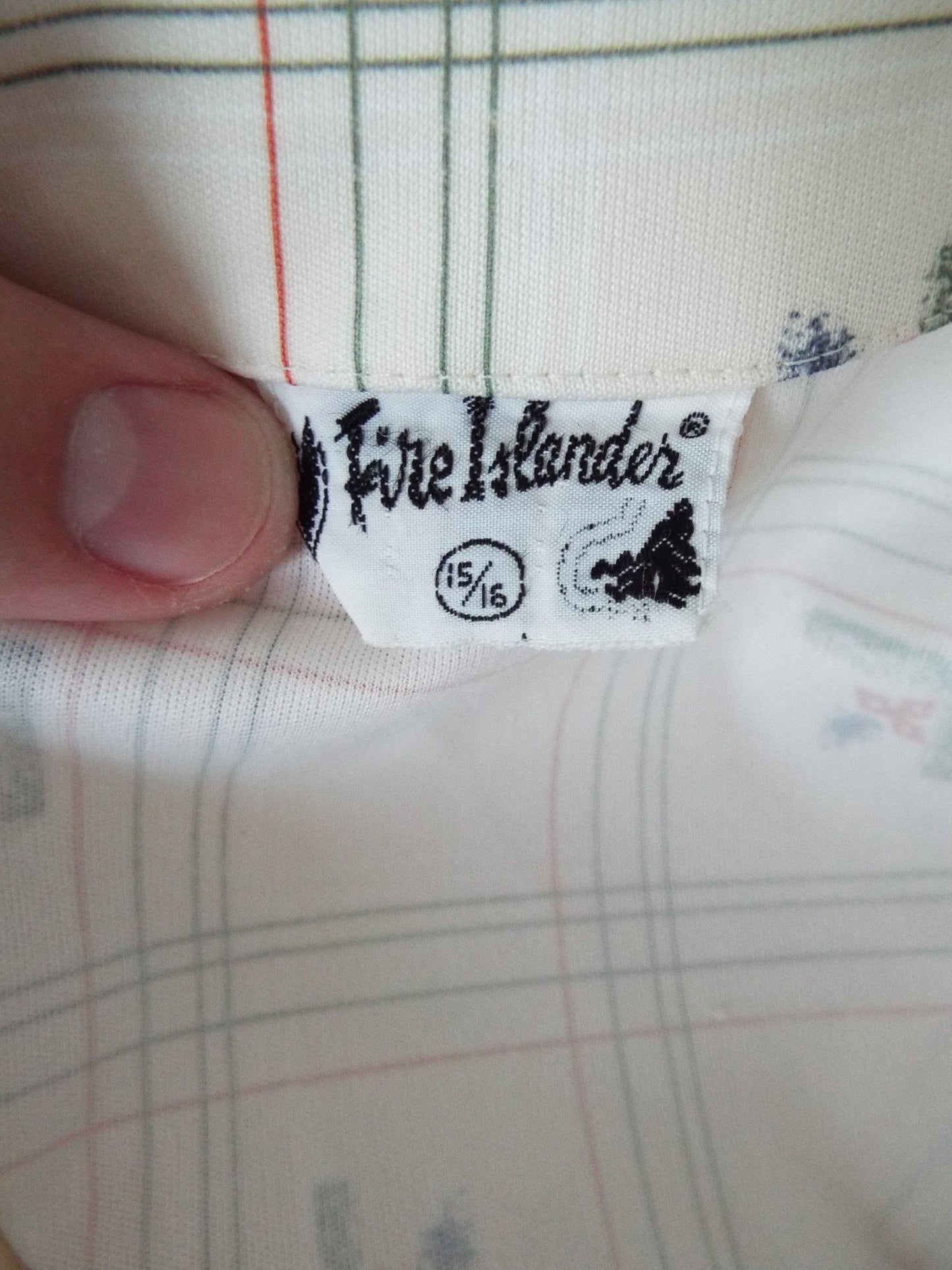 Vintage Long Sleeve Button Down Blouse by Fire Islander