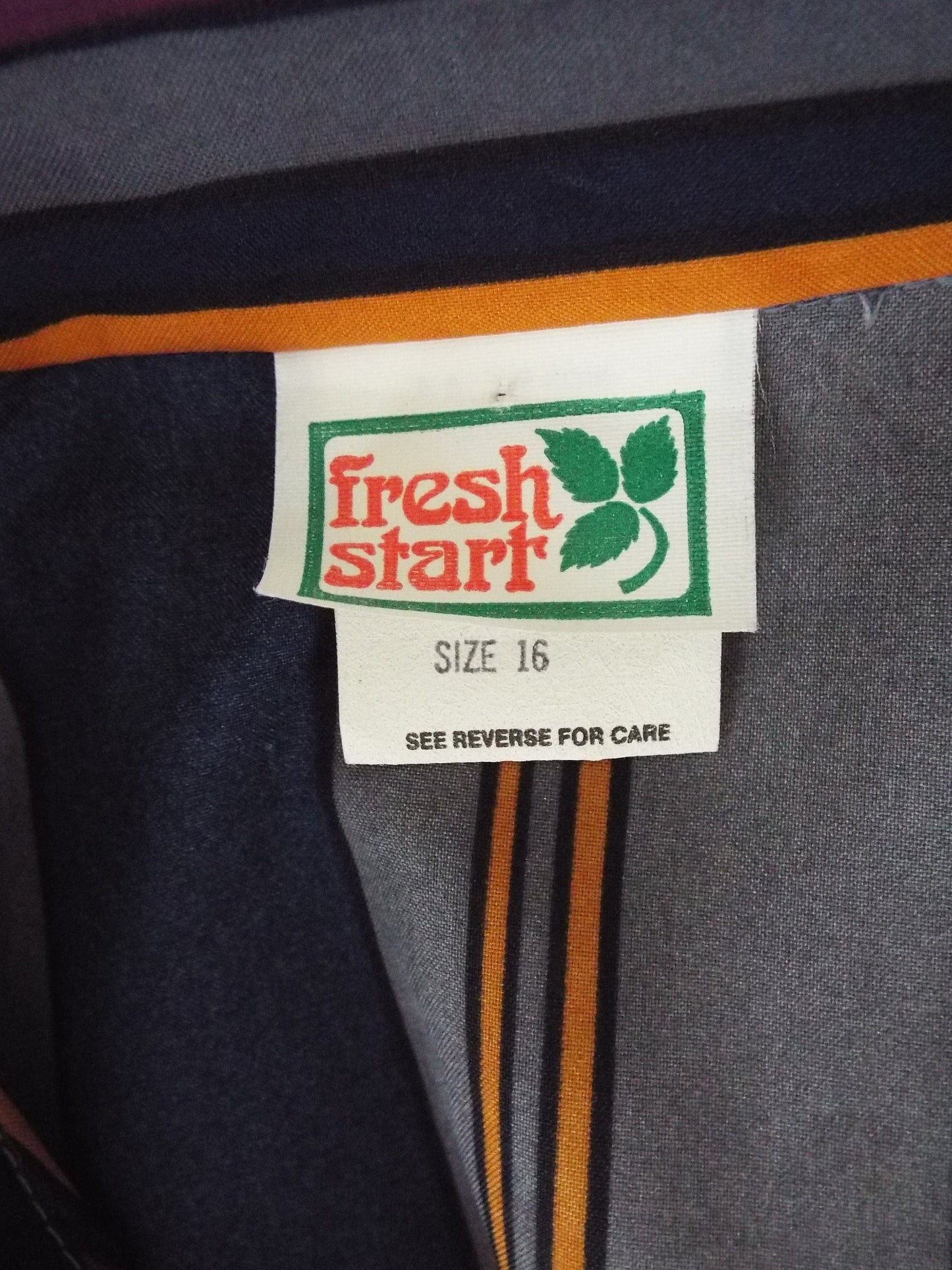 Vintage Long Sleeve Button Down Striped Blouse by Fresh Start