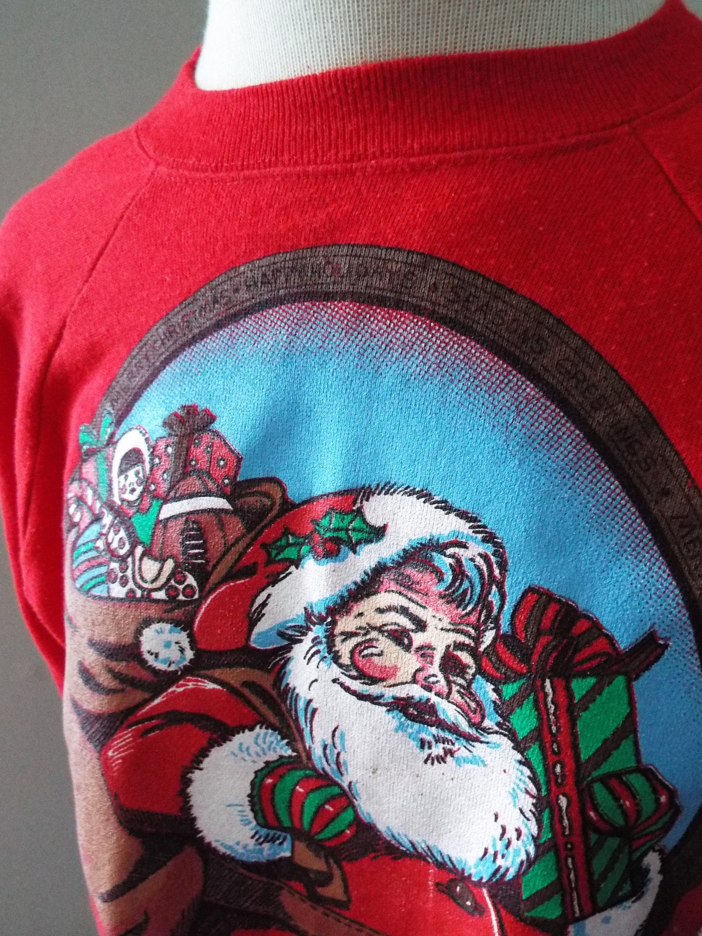 Vintage Red Santa Claus Sweatshirt