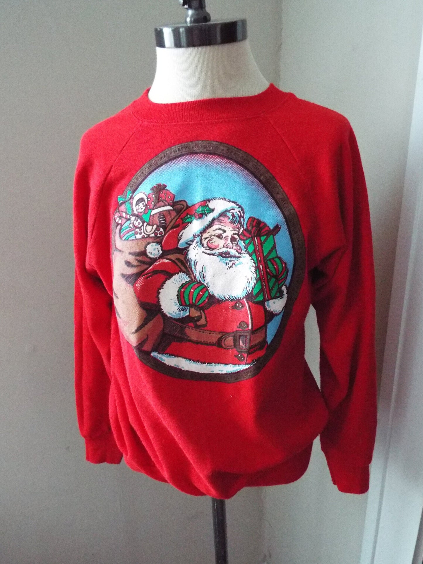 Vintage Red Santa Claus Sweatshirt