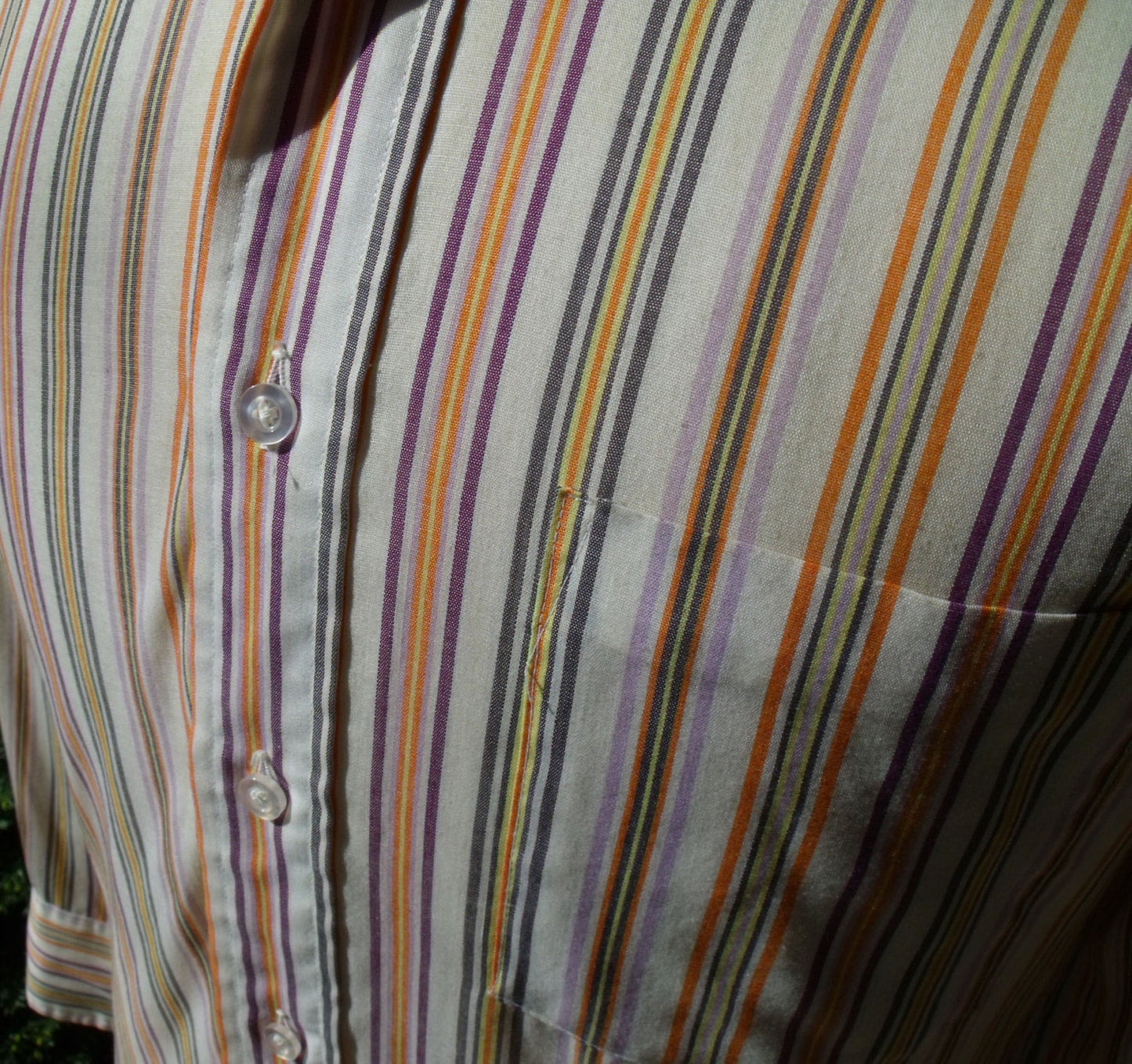 Vintage Long Sleeve Striped Button Down Shirt by Town Craft Plus