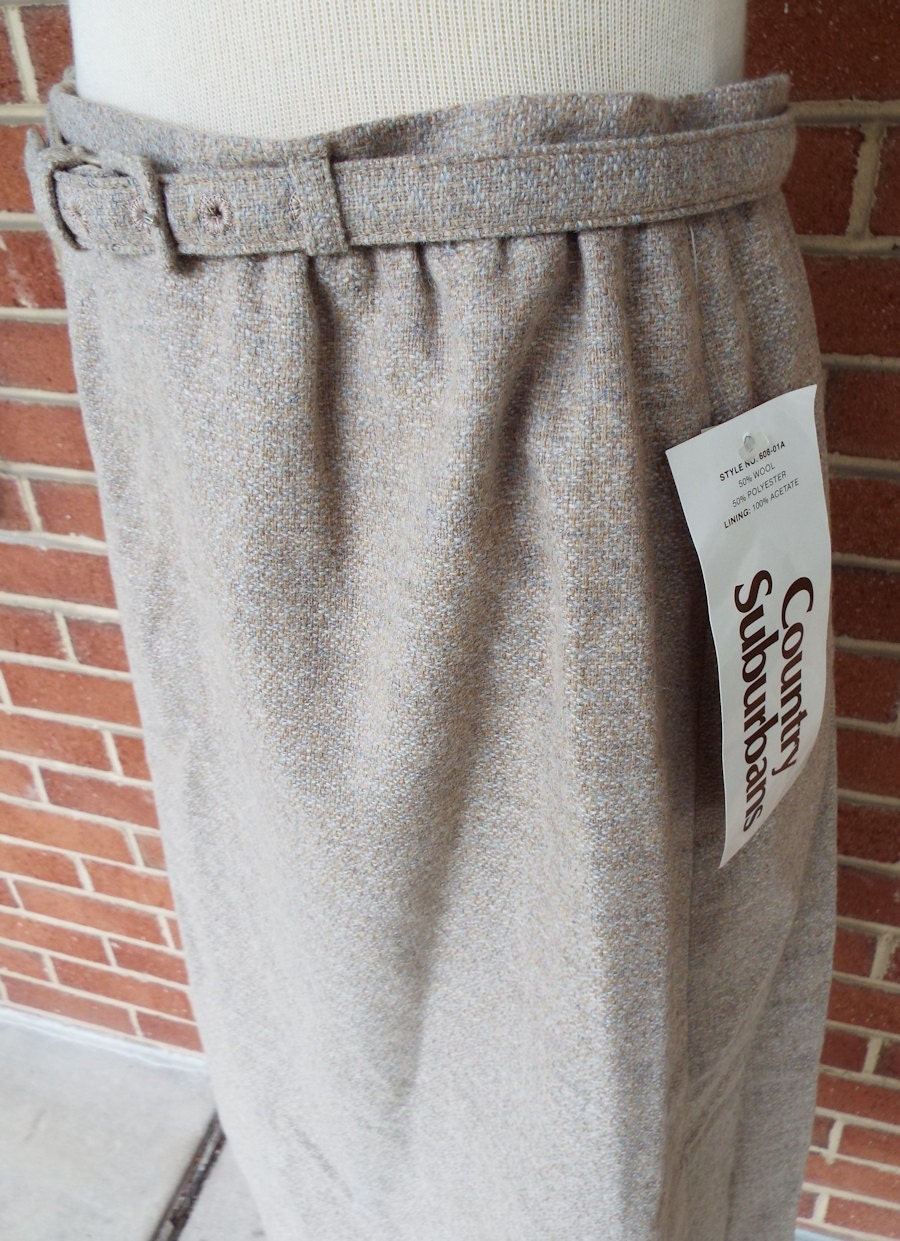 Vintage Tan Never Worn Skirt by Country Suburbans
