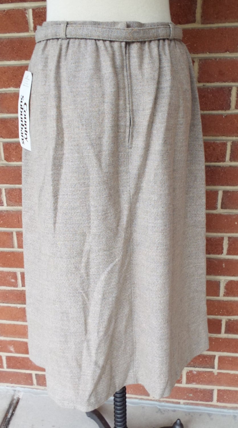 Vintage Tan Never Worn Skirt by Country Suburbans
