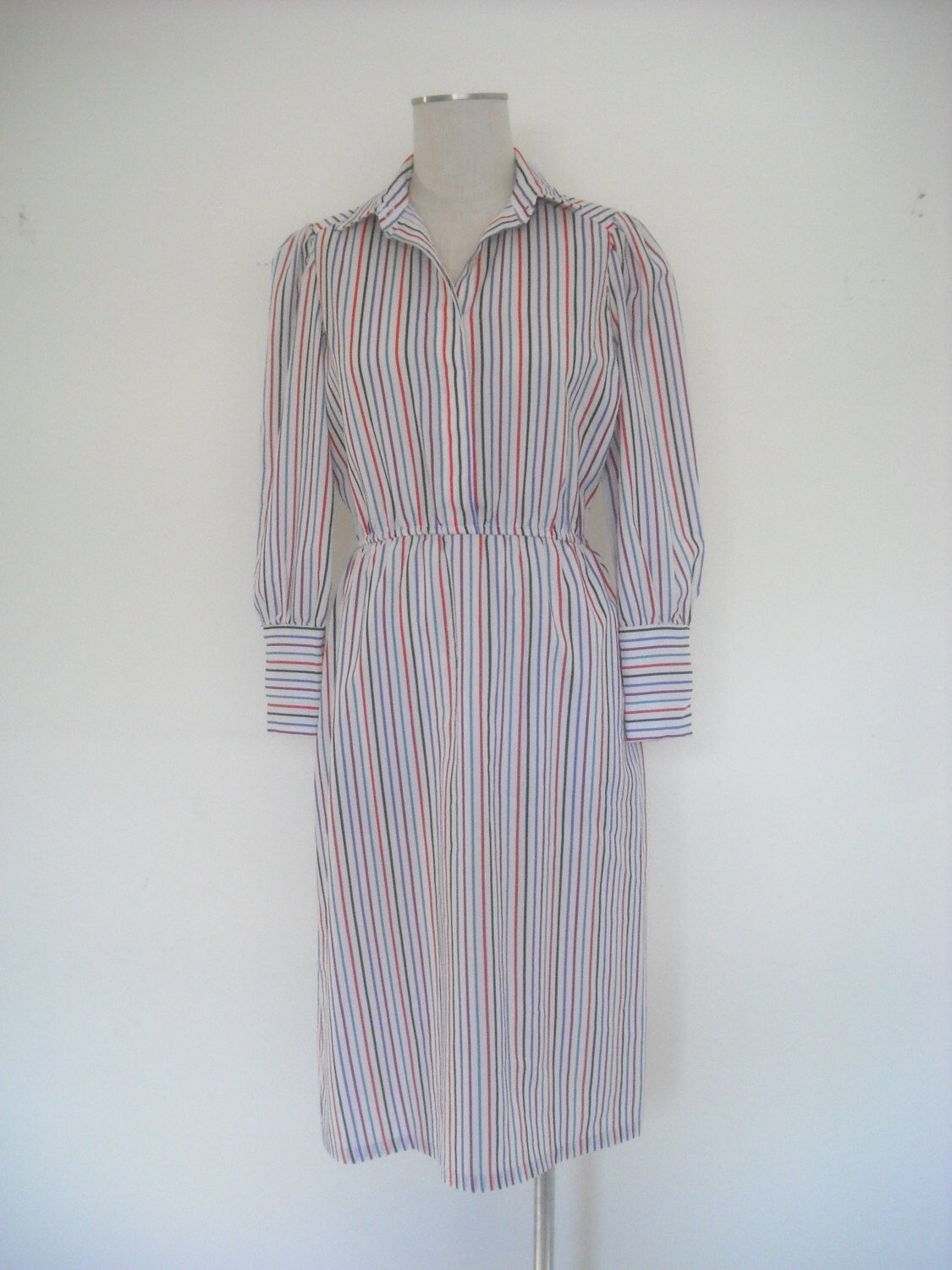 Vintage Tagless Striped Dress