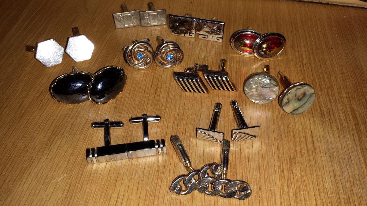 Lot of Vintage Cuff Links. 11 Pairs from the 1950s and 60s