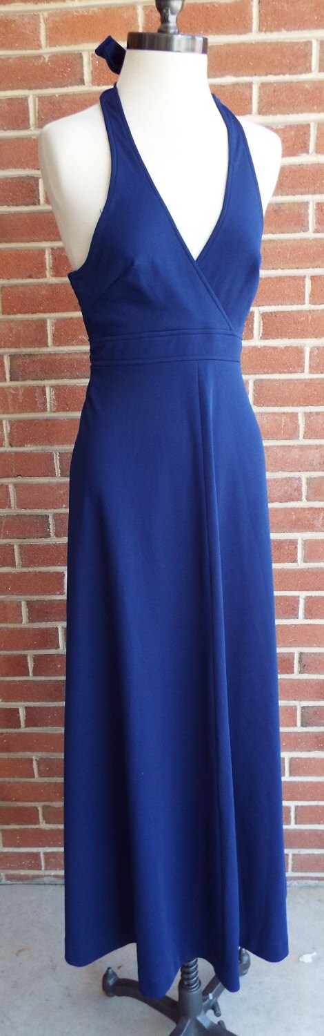 Vintage Sleeveless Blue Dress by The Cottager for the Junior Petite