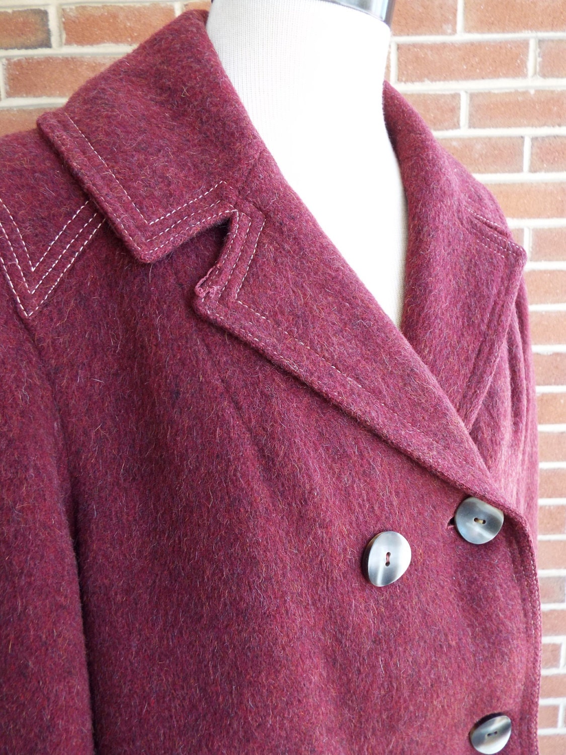 Amazing Vintage Maroon Coat by American Bazaar