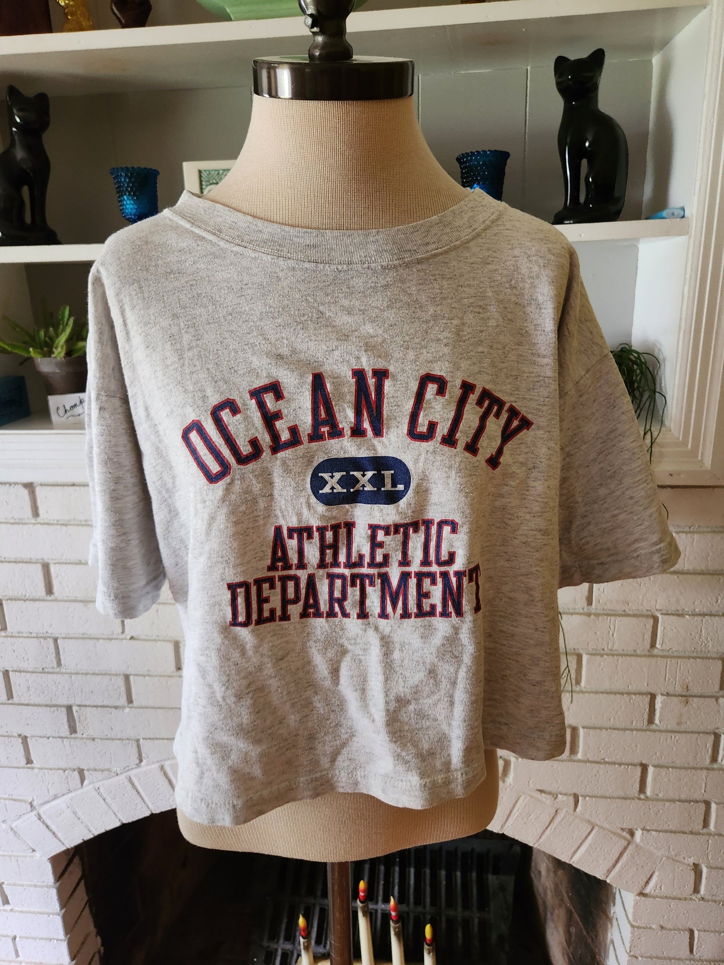 Vintage Ocean City Cropped T Shirt by Gear for Sports