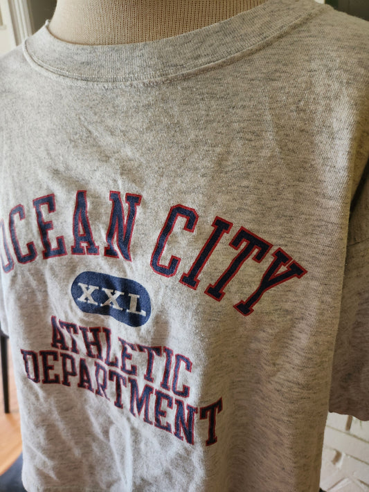 Vintage Ocean City Cropped T Shirt by Gear for Sports