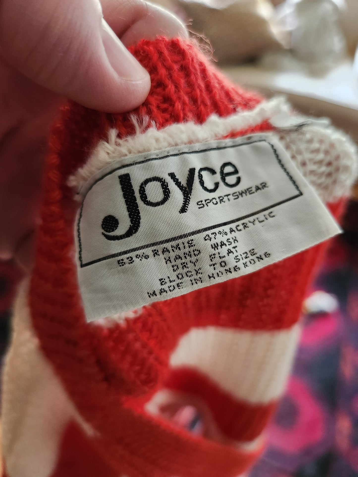 Vintage Sleeveless Striped Sweater by Joyce