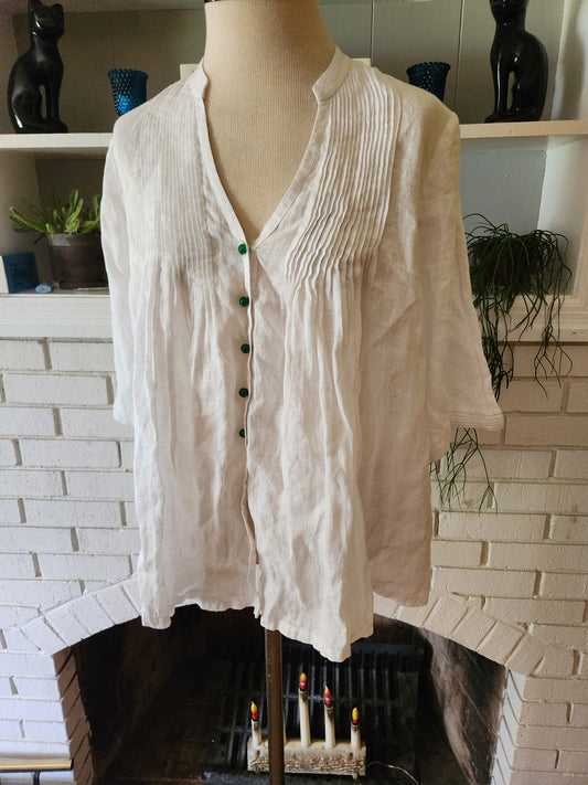 Vintage Short Sleeve Button Down Shirt by FCE