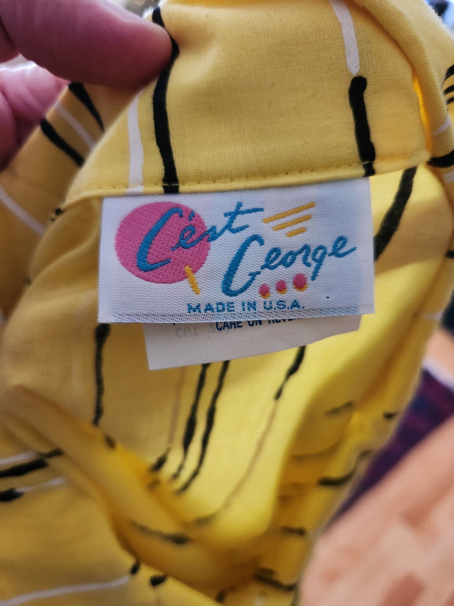Vintage Short Sleeve Dress by C'est George