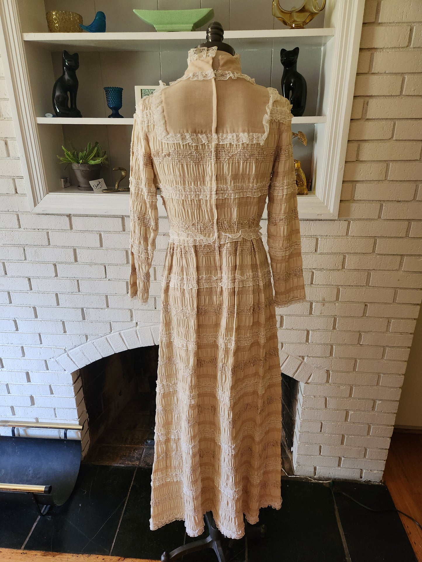 Vintage Long Sleeve Prairie Dress by Betty Lane