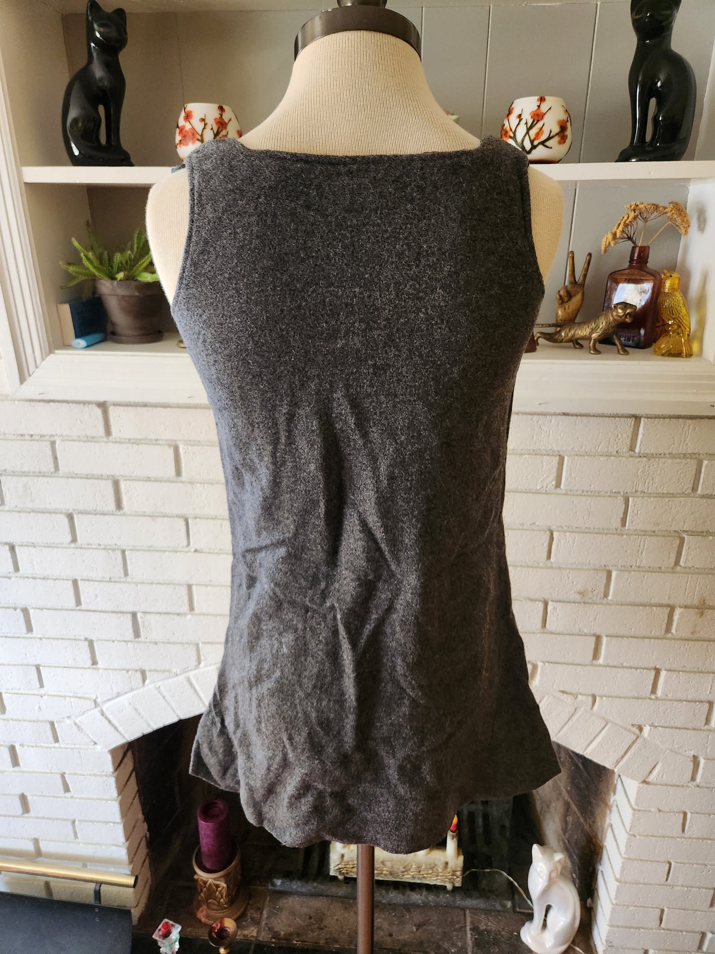 Vintage Sleeveless Gray Dress by Charlie's Girls for Cheetah