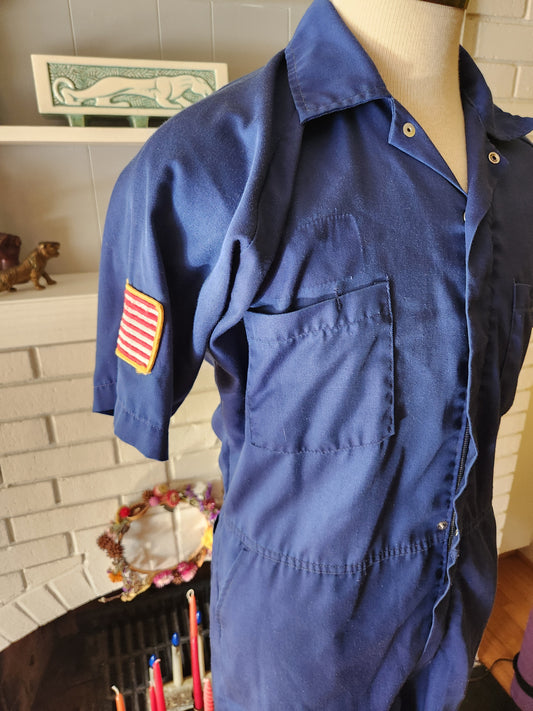 Vintage Blue Coveralls by Lion Uniform