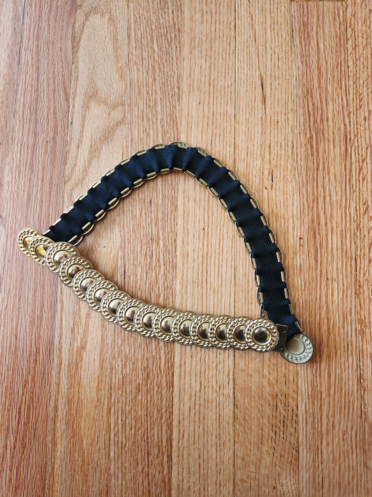 Vintage Gold Medallion Stretch Belt