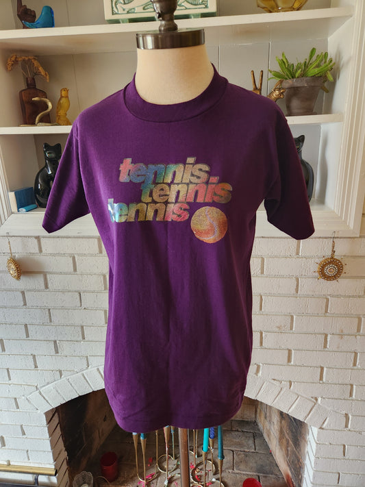 Vintage Tennis T Shirt by Screen Stars Best