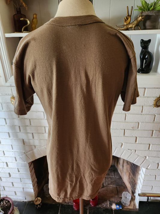 Vintage Hand Printed Field Day Tshirt by Tee Swing