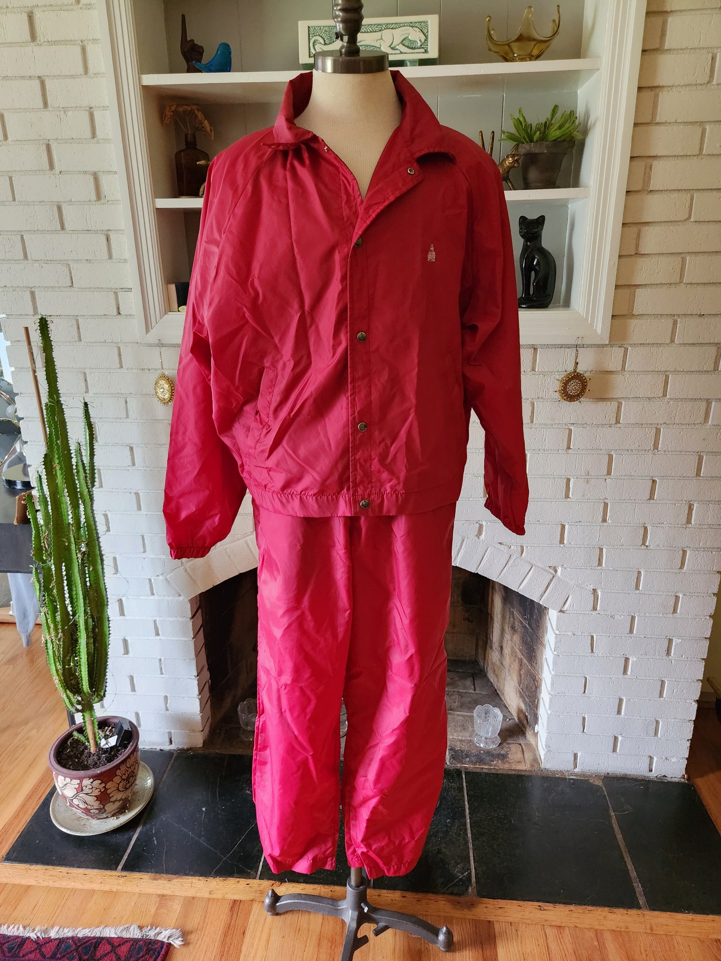 Vintage Long Sleeve Windbreaker Track Suit by London Fog