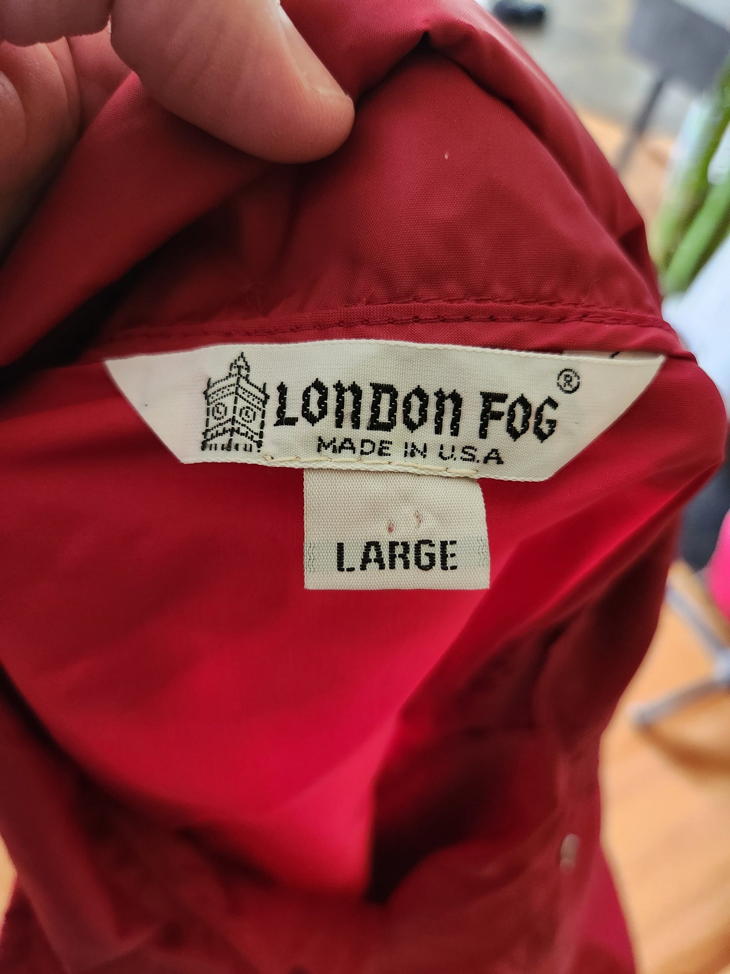 Vintage Long Sleeve Windbreaker Track Suit by London Fog