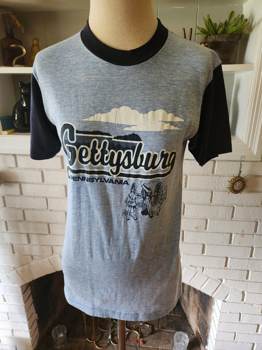 Vintage Gettysburg PA Ringer T Shirt by Diamond