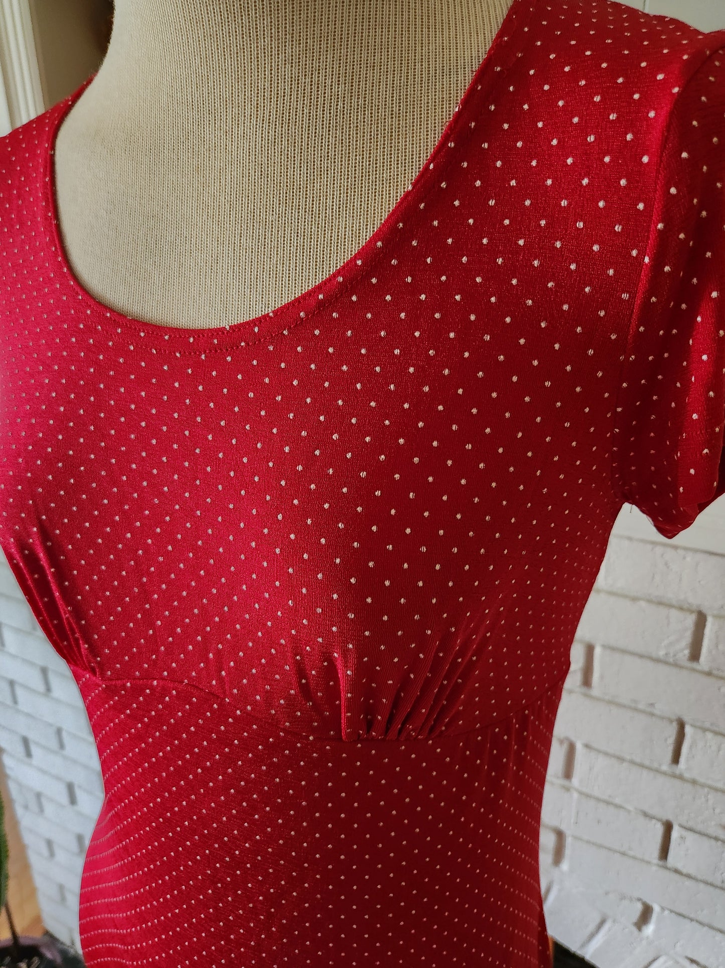 Vintage Short Sleeve Polka Dot Dress by Byer Too!