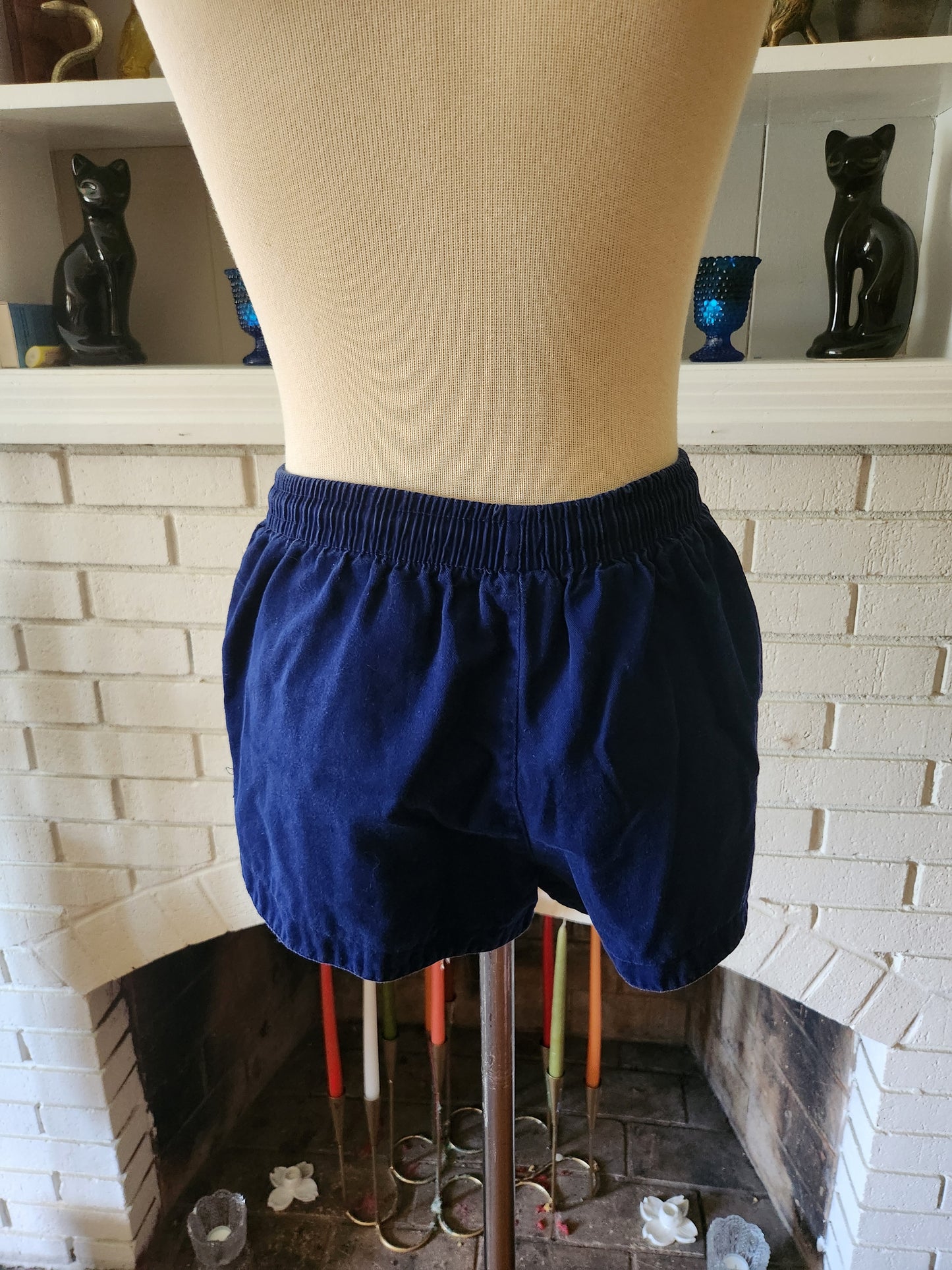 Vintage Blue Shorts by C'Est Joli by Laura