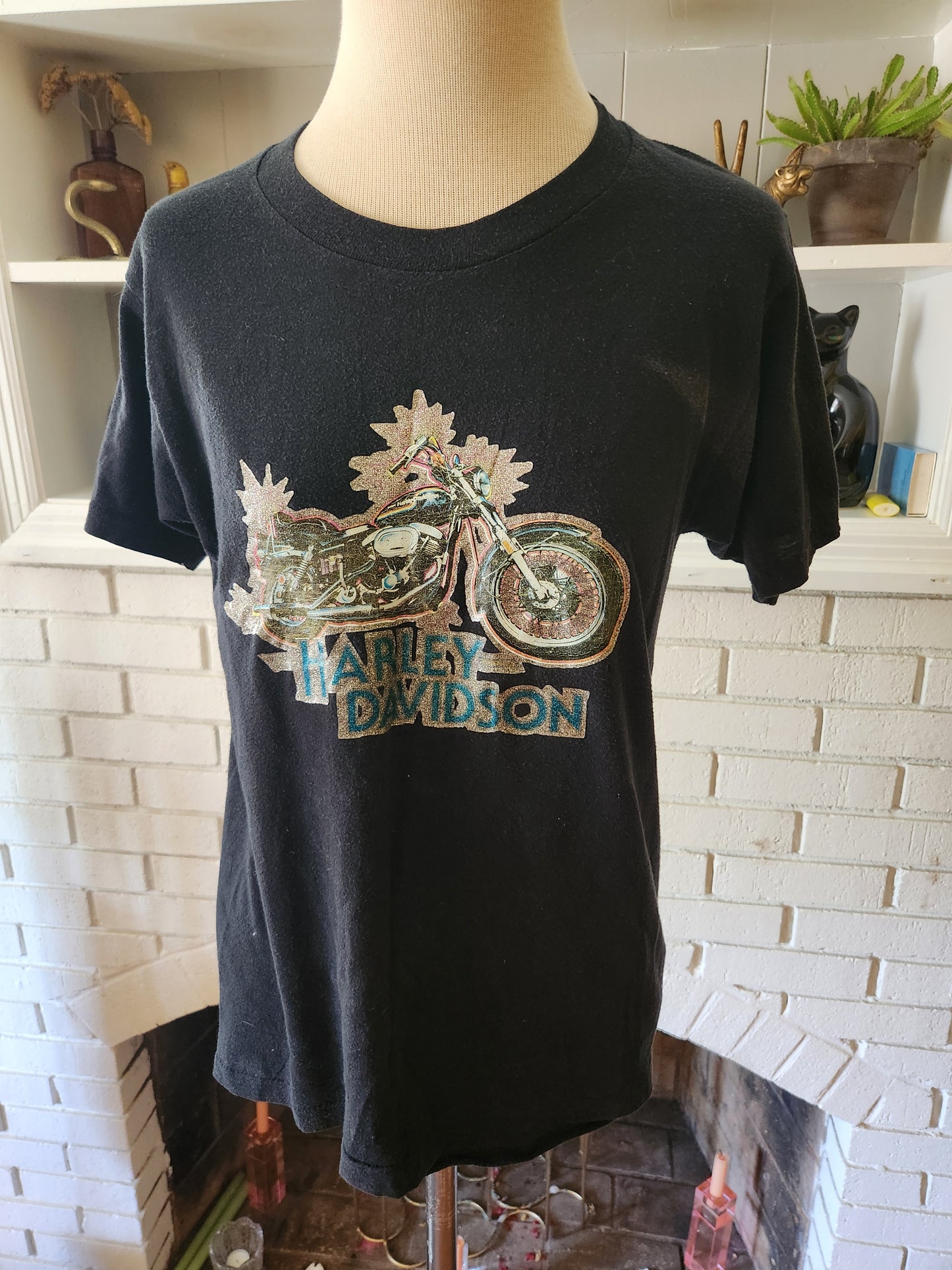 Vintage Harley Davidson Iron On T Shirt