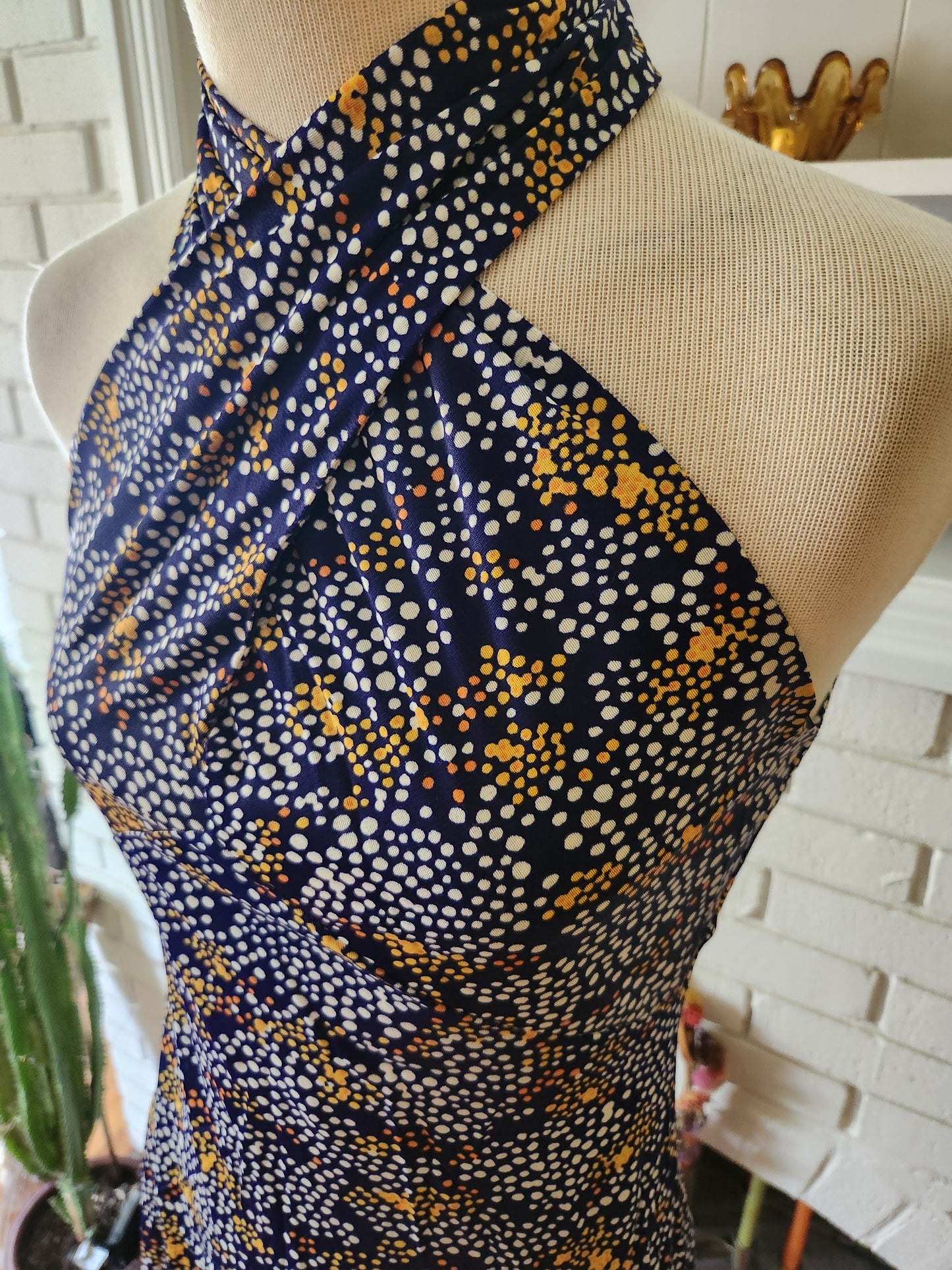 Vintage Funky Sleeveless Polka Dot Dress