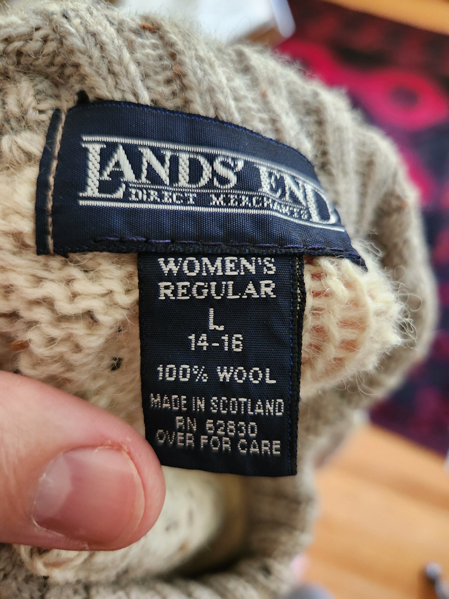 Vintage Wool Sweater by Lands' End