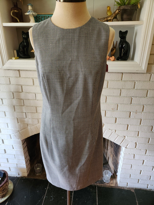 Vintage Sleeveless Houndstooth Dress by Santa Fe UNWORN!!!!