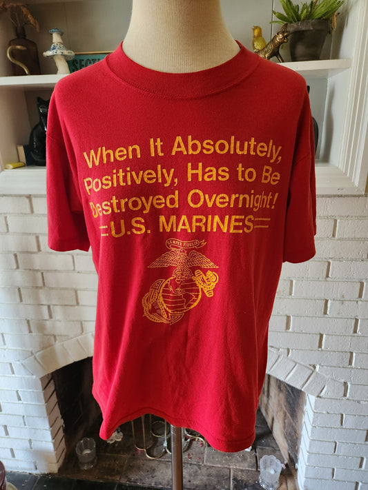 Vintage U.S. Marines T Shirt by Soffe Shirts