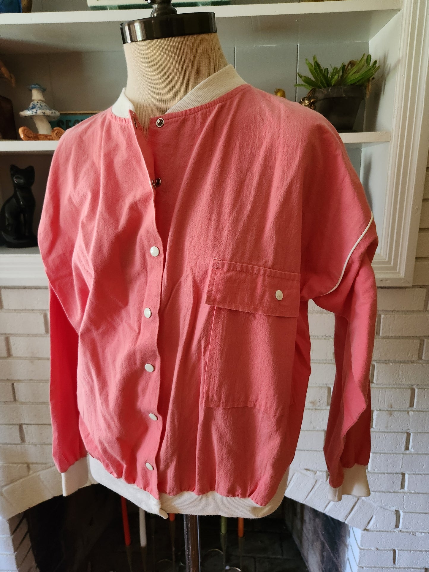 Vintage Button Down Pink Top by Sporti