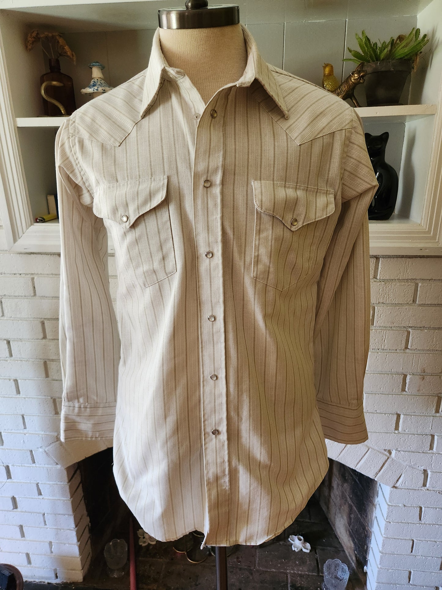 Vintage Long Sleeve Button Down Western Snap Shirt by Ruddock Shirts