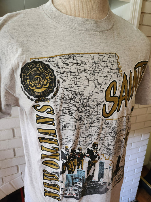 Vintage New Orleans Saints T Shirt by Nutmeg Mills