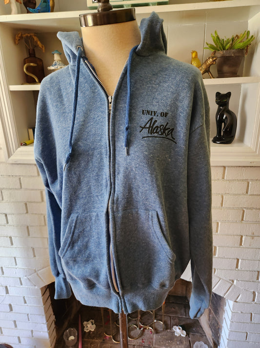 Vintage University of Alaska Hoodie Sweatshirt by Velva Sheen