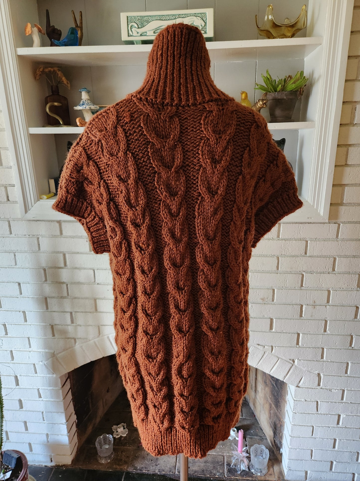 Vintage Sleeveless Hand Made Sweater (Dress)