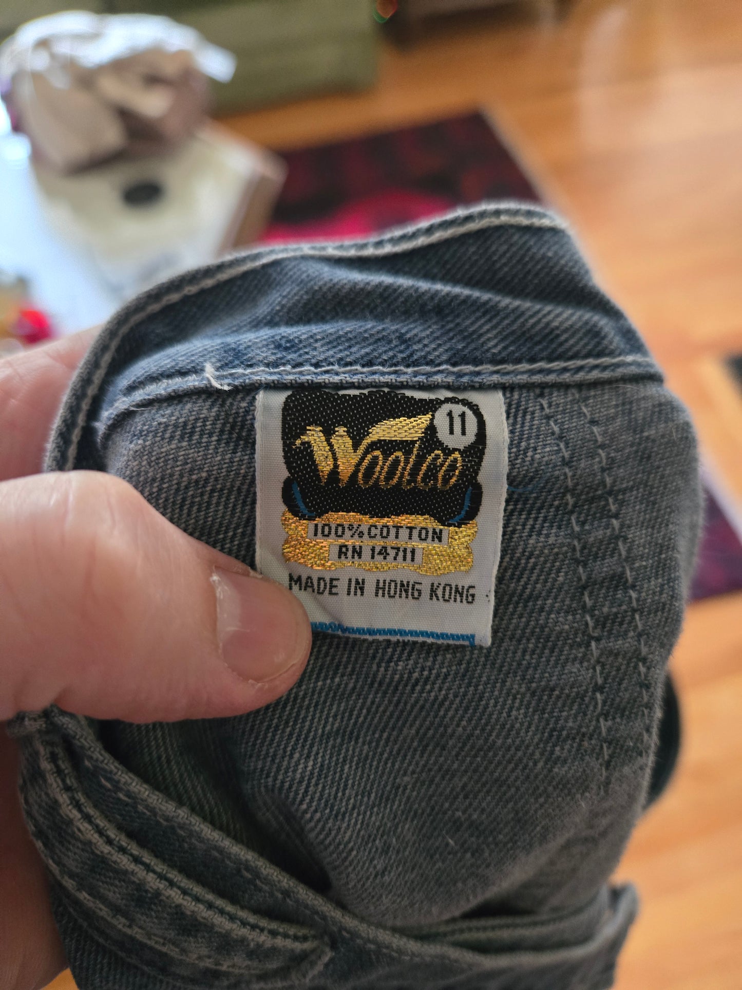 Vintage Denim Wrap Skirt by Woolco