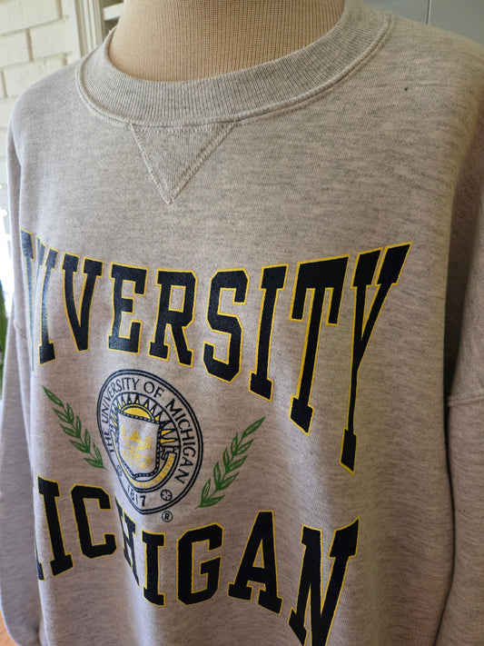 Vintage University of Michigan Sweatshirt by Russell Athletic