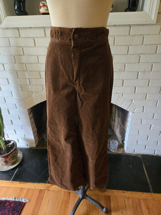 Vintage Brown Corduroy Pants from the 1970s