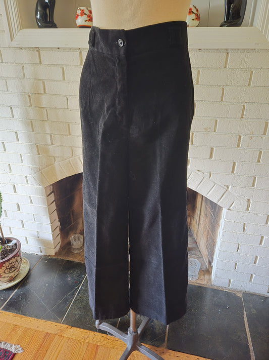 Vintage Black Corduroy Pants from the 1970s by Sweet Stuff