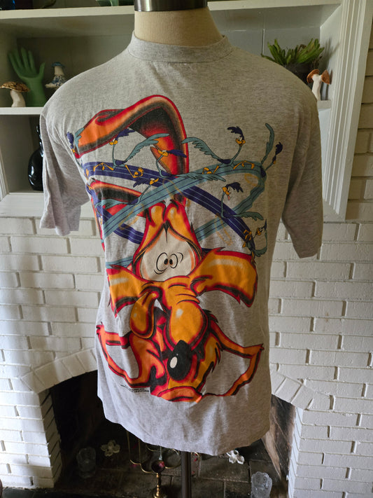 Vintage Loony Tunes Coyote Roadrunner T Shirt by Sun Sportswear