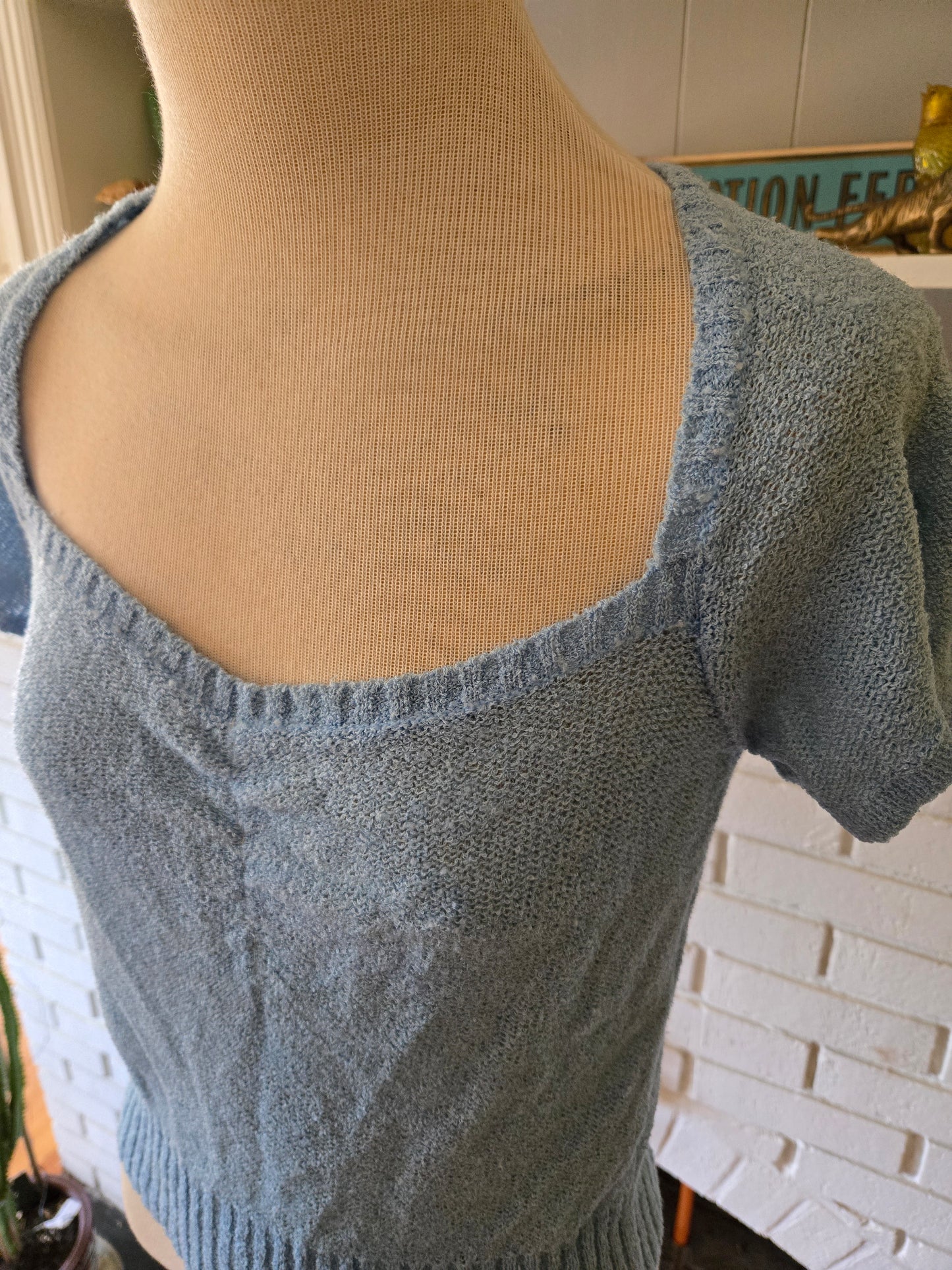 Vintage Short Sleeve Sweater by Cecily